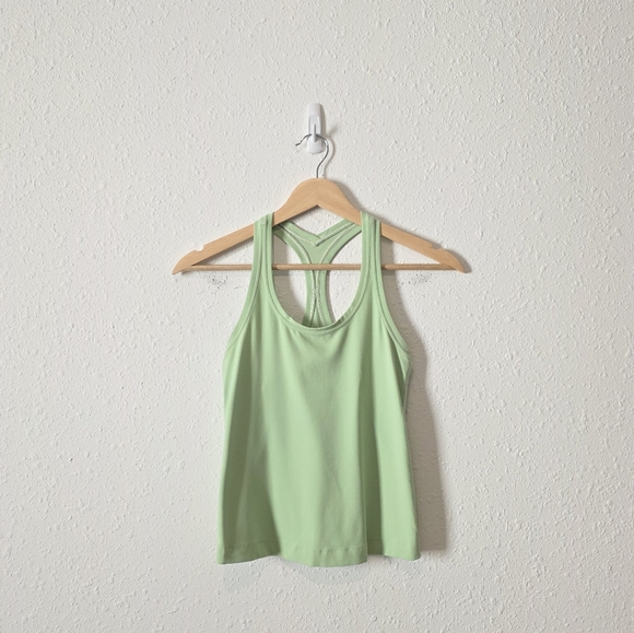 Lululemon Cool Racerback Short Length Green 4 - Picture 1 of 4